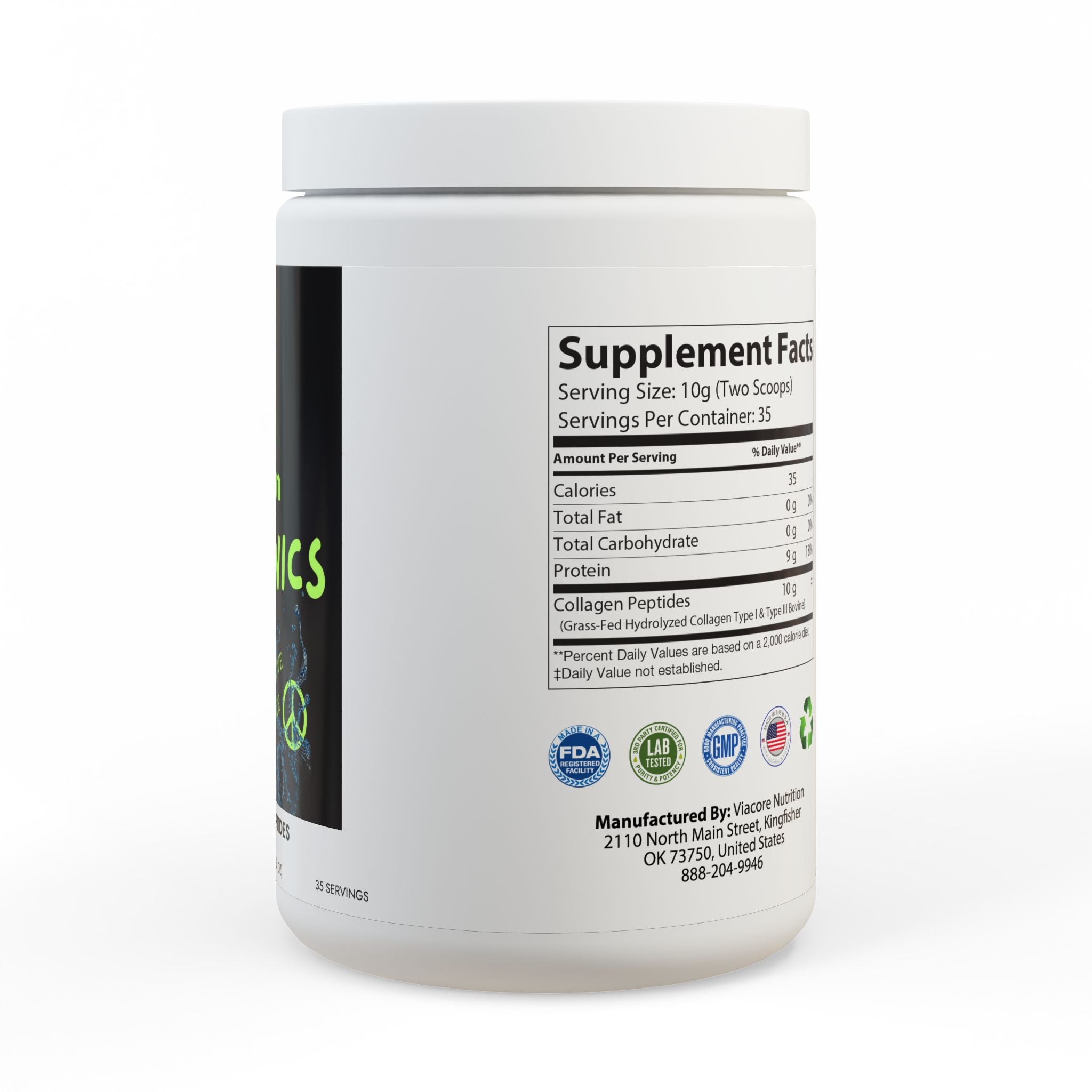 Collagen Peptides Type I & III Supplement (350g, 12.3oz)