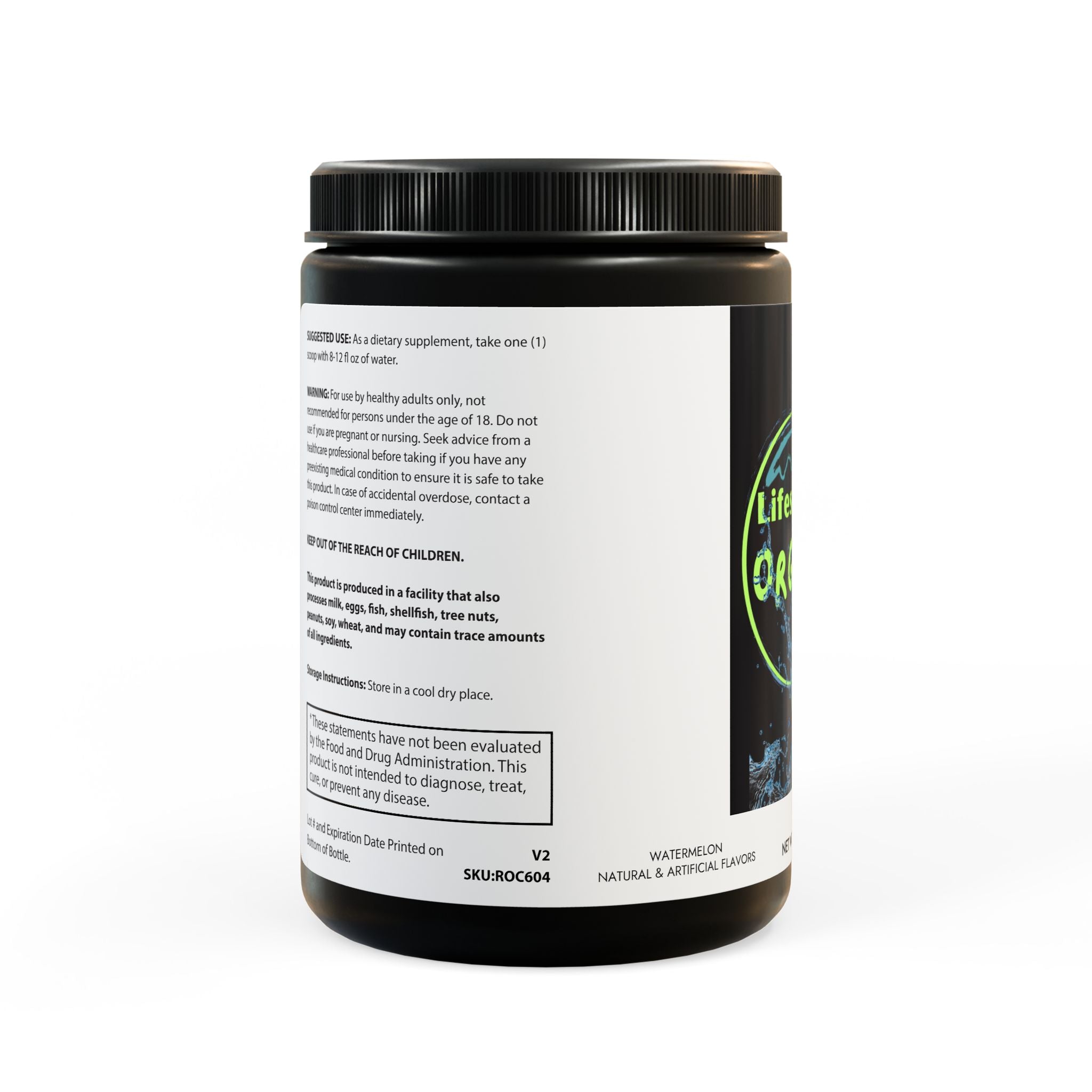 BCAA Supplement, Watermelon (325g, 11.46oz, 45 servings)