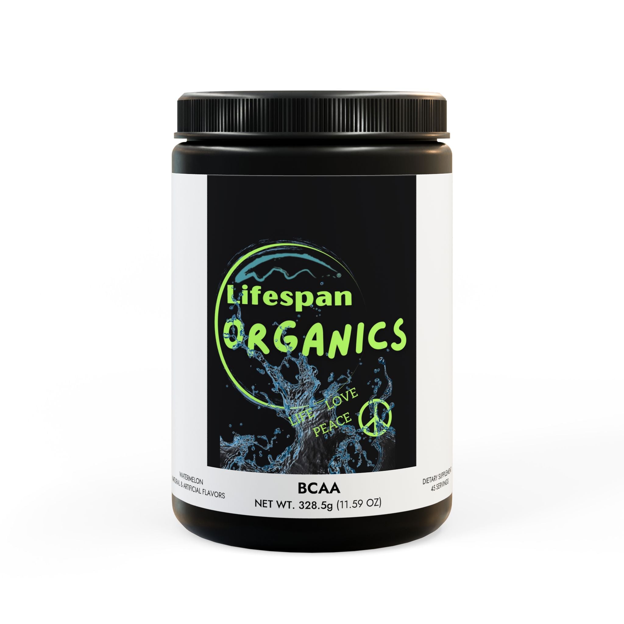 BCAA Supplement, Watermelon (325g, 11.46oz, 45 servings)