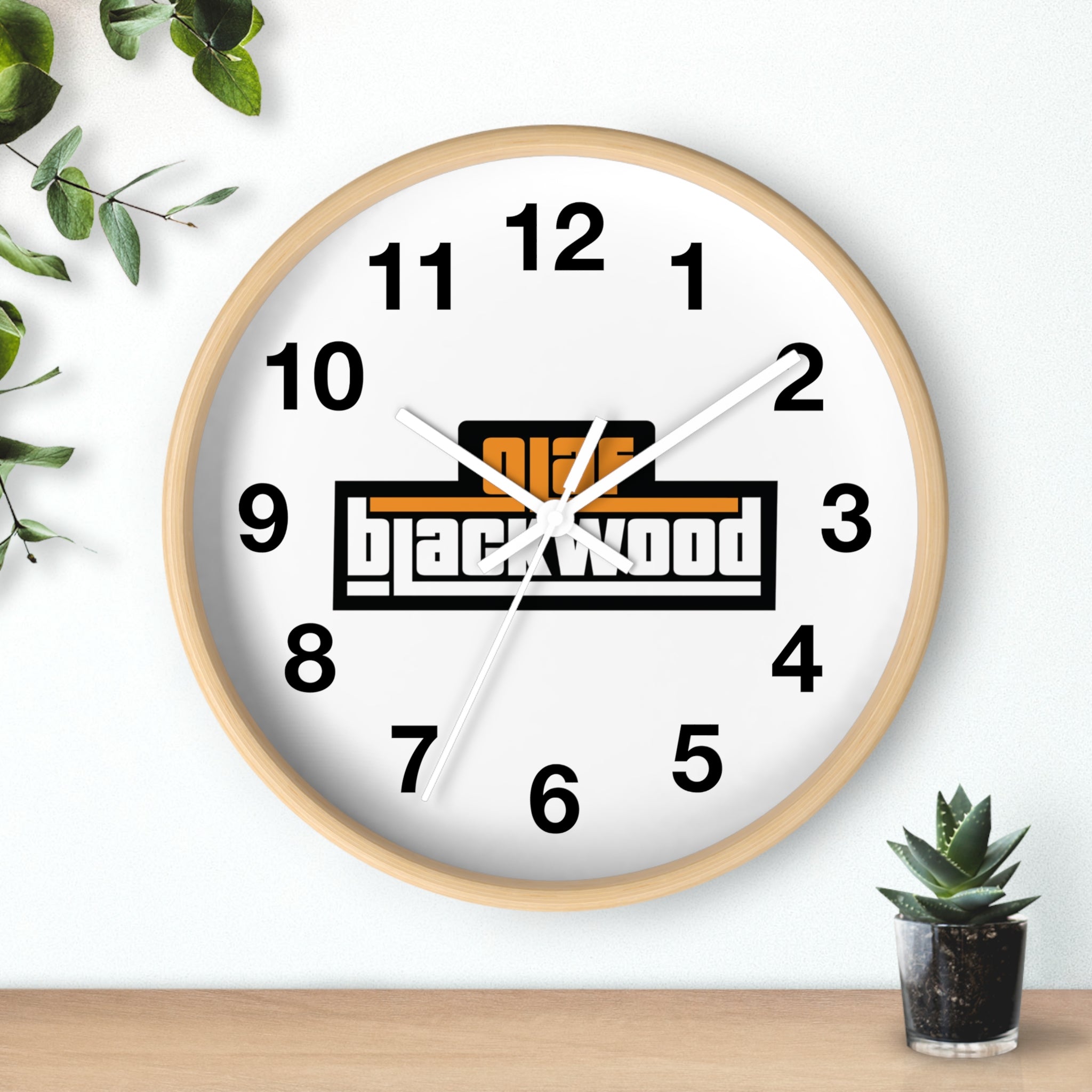 Wall Clock - Modern Home Decor, Unique Gift for Smokers, Vintage Style Clock, Distinctive Interior Decor