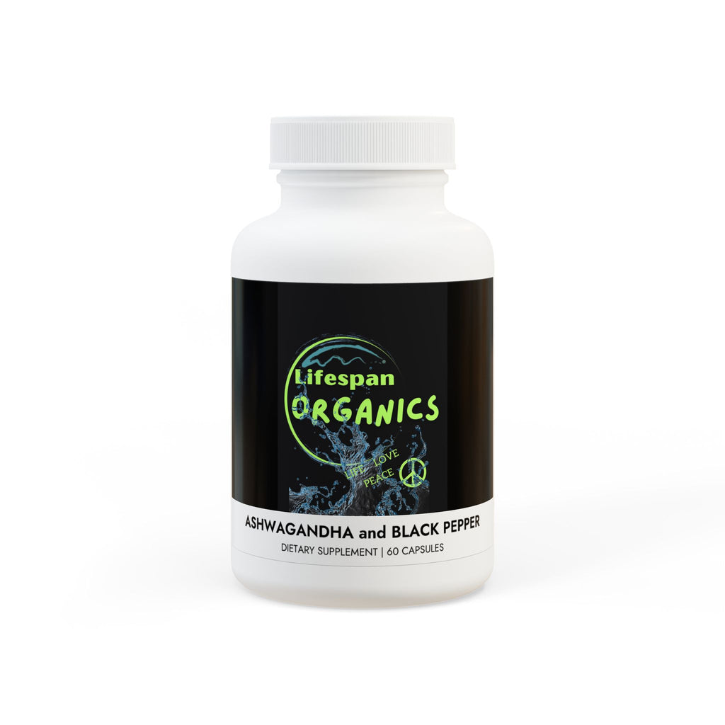 Ashwagandha and Black Pepper Supplement (60 capsules)