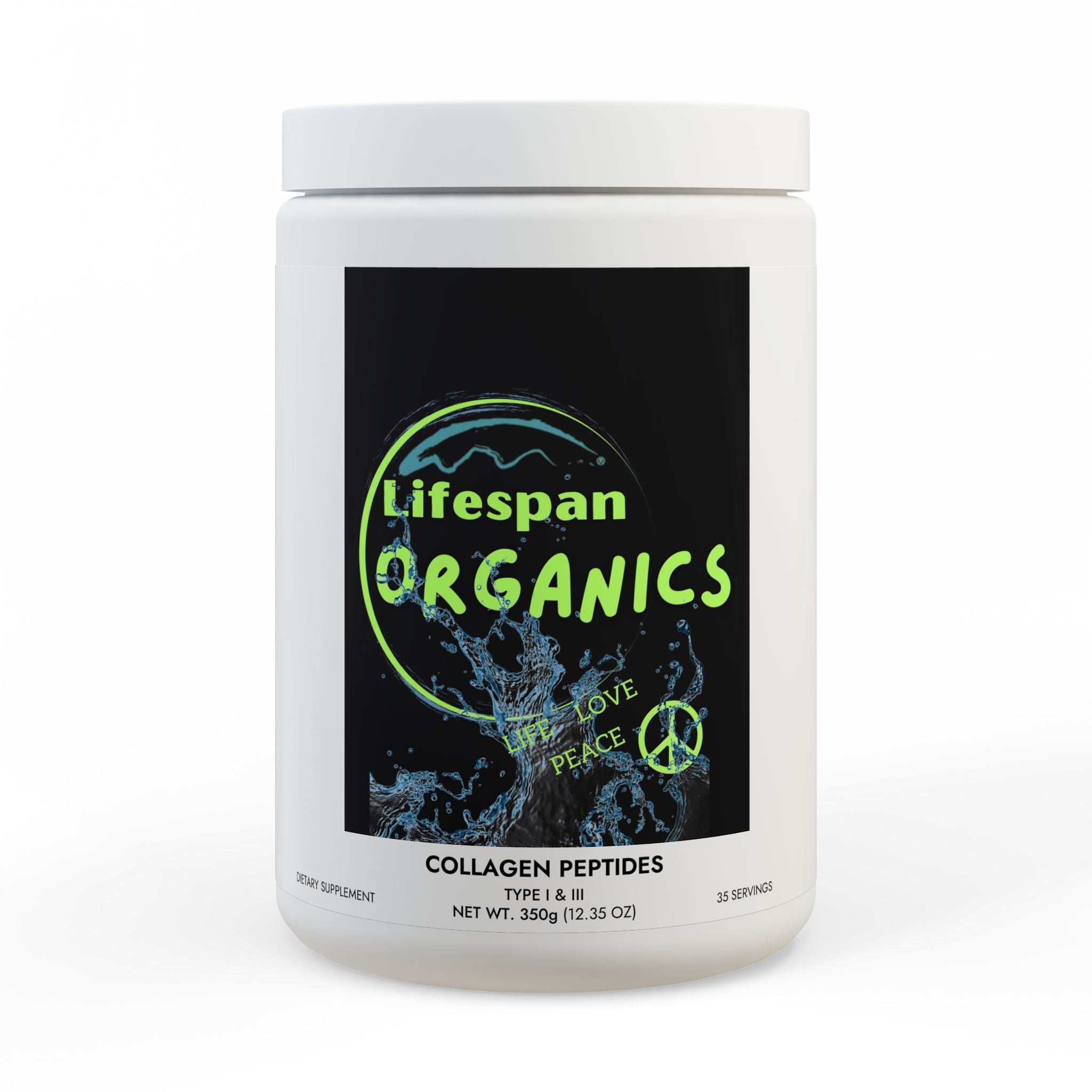 Collagen Peptides Type I & III Supplement (350g, 12.3oz)